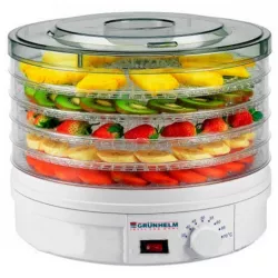 Сушарка для овочів та фруктів ROYALS - 800W, 5 рівнів, захист від перегріву, діапазон температур 35-70°C thumbnail