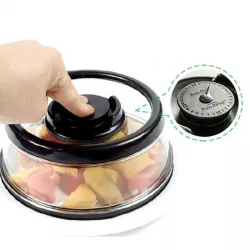 Вакуумная многоразовая крышка для продуктов 26 см - BPA-free, подходит для микроволновки и посудомойки thumbnail