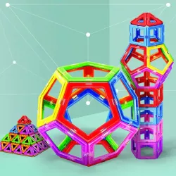 Магнитный конструктор MAG BLOCK - 36 деталей, 3D, от 3 лет, в чемодане thumbnail