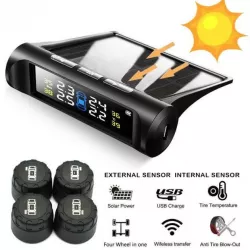 Система контроля давления в шинах TPMS Solar - Внешние датчики, Антикража, ЖК-дисплей, Питание от солнечной батареи thumbnail