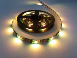 Лента светодиодная RGB 5050 - 2м, USB, пульт управления, влагостойкая, черная основа thumbnail