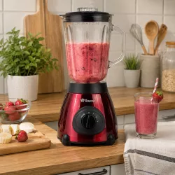 Блендер Domotec MS-6611 - 850W, 4 скорости, стеклянная чаша 1.5 л, насадка-кофемолка thumbnail