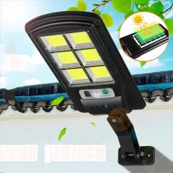 Уличный фонарь на солнечных батареях BL BK120-6COB - 6 COB LED, датчик движения 7-9м, 3 режима, пульт ДУ thumbnail