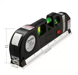 Лазерный уровень FIXIT Laser Level Pro 3 - 4в1, встроенная рулетка 2.5 м, 3 лазерных режима, компактный, для дома и строительства thumbnail