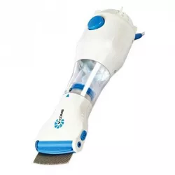 Электрическая расческа V-Comb Licetec для удаления вшей и блох - нержавеющая сталь, 4 фильтра, щетка в комплекте thumbnail