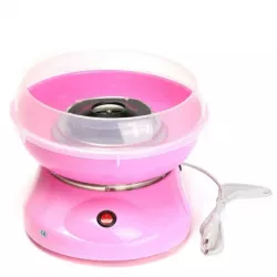 Аппарат для сладкой ваты Cotton Candy Maker - 500 Вт, диаметр 25 см, кварцевый нагрев, розовый цвет thumbnail