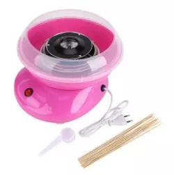 Аппарат для сладкой ваты Cotton Candy Maker - 500 Вт, диаметр 25 см, кварцевый нагрев, розовый цвет thumbnail