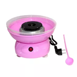 Аппарат для сладкой ваты Cotton Candy Maker - 500 Вт, диаметр 25 см, кварцевый нагрев, розовый цвет thumbnail