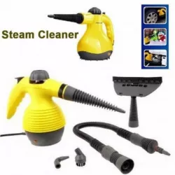 Отпариватель-пароочиститель Steam Cleaner DF-A001 - 1000Вт, 350мл, 6 насадок, желтый thumbnail