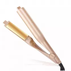 Спиральная плойка HAIR Curling Iron WA-1 - LED-дисплей, 4 температурных режима 140-220°C, золотистая, 360° вращение thumbnail