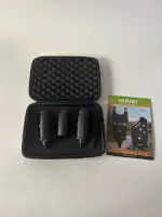 Комплект коропових сигналізаторів клювання Hirisi S2+1 &mdash; 2 сигналізатори та пейджер S5, радіус дії до 120 метрів, потрійна сигналізація