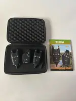 Комплект коропових сигналізаторів клювання Hirisi S2+1 &mdash; 2 сигналізатори та пейджер S5, радіус дії до 120 метрів, потрійна сигналізація