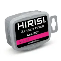 10 Размер. Карповые крючки Hirisi ART.8011 Curved Shank &mdash; тефлоновое покрытие, форма &laquo;кренк&raquo;, набор 50 шт