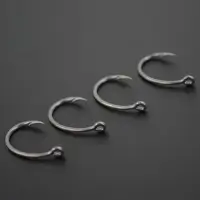 10 Размер. Карповые крючки Hirisi ART.8011 Curved Shank &mdash; тефлоновое покрытие, форма &laquo;кренк&raquo;, набор 50 шт