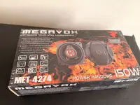 Автомобильные динамики Megavox MET-4274 (4" / 10 см, коаксиальные, 2-полосные, 150 Вт)
