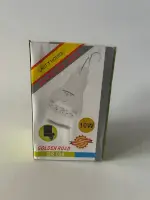 Аккумуляторная LED-лампа  с солнечной панелью &mdash; 10W, до 7 часов работы, 3 режима яркости, подвесная конструкция