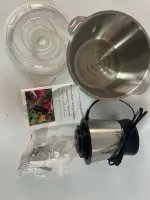Кухонный измельчитель для мяса, овощей, орехов 1500W с металлической чашей 2 литра