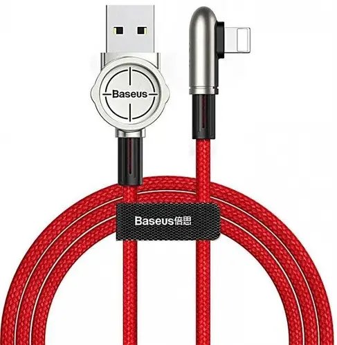 Ігровий кабель Baseus Exciting Lightning Cable 2.4A (1м) CALCJ-A09 кутовий конектор Apple iPhone iPad MacBook