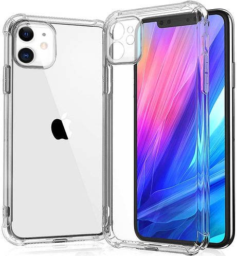Прозорий чохол MultiCam iPhone 11 (посилений кутами)