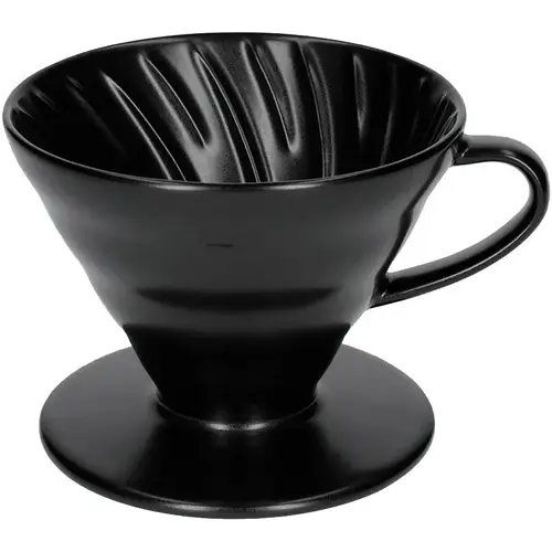 Керамічний Пуровер Hario V60 02 Matte Black чорний