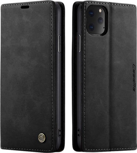 Шкіряний чохол для iPhone 11 Magnetic CaseMe - Black