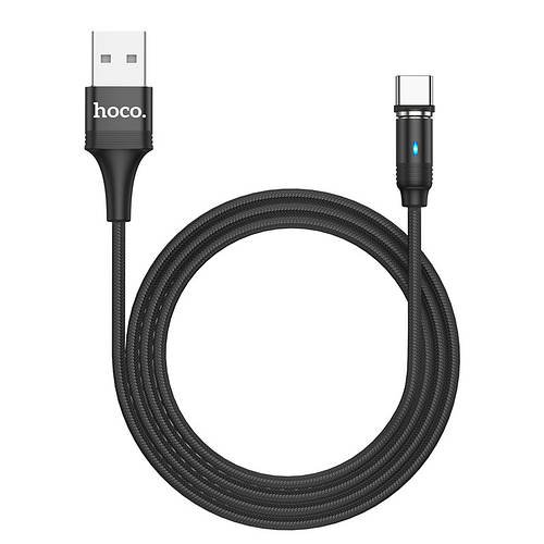Кабель Type-C магнітний HOCO Fresh LED U76 3A, 1.2M