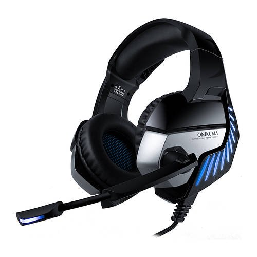 Ігрові навушники ONIKUMA Gaming with LED K5 PRO BLUE