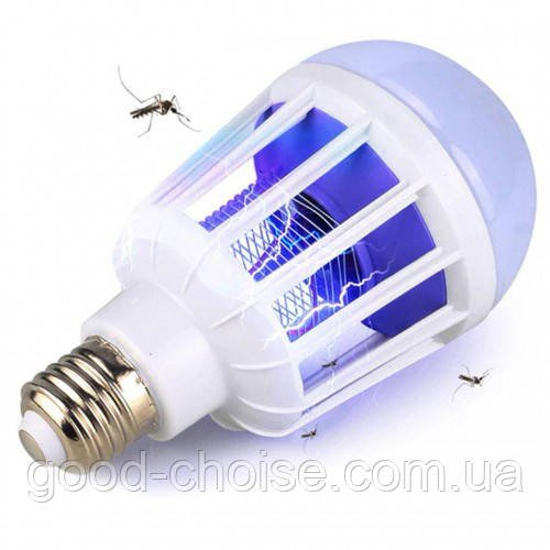 Світлодіодна лампа-знищувач для комах Zapp Light / Електрична лампа-пастка від комарів та мух