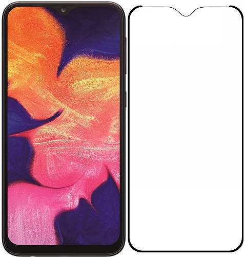 5D скло Samsung Galaxy A10 A105 / M10 M105 (Захисне Full Glue) Black
