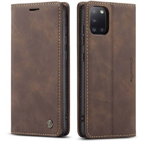 Чохол книжка з магнітом Samsung Galaxy A31 A315 CaseMe Dark Brown