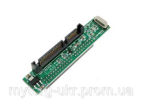 Адаптер перехідник з IDE 44 pin до SATA 22 (7+15) pin 2.5 кутовий (IDE мама — SATA папа)