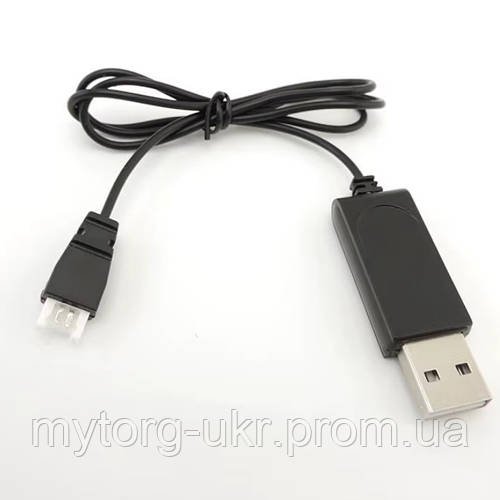 Кабель зарядки 3.7В для RC-дронів та іграшок 2-pin JST - USB Type-A