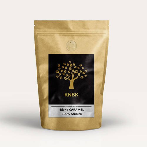 Купаж сортів KNBK CARAMEL Арабіка 100% 250 г.