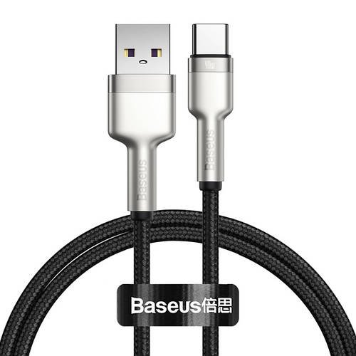 Кабель BASEUS Type-C Cafule Series Metal Data Cable |1M, 5A, 40W| (CATJK-A01)