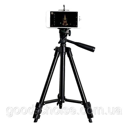 Штатив для кільцевої лампи та фотоапарата (35-106 см) TF-3120 / Трипод для телефону