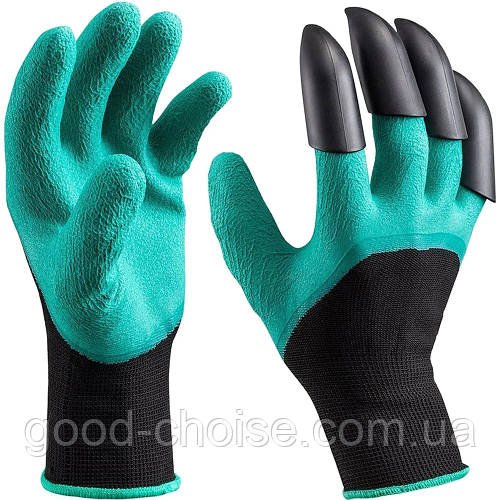 Садові рукавички з пазурами, GARDEN GLOVES / Рукавички гумові для садових робіт / Захисні рукавички