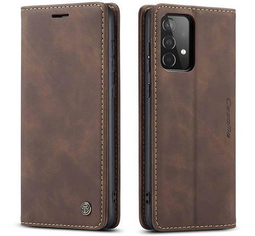 Чохол книжка з магнітом Samsung Galaxy A52 A525 CaseMe Dark Brown