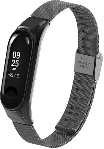 Браслет металевий Rapid для Mi Band 3 Black