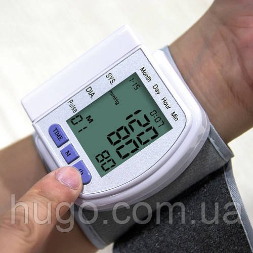 Тонометр цифровий на зап'ясті Automatic Blood Pressure CK-102S / Автоматичний вимірювач тиску