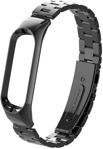 Металевий браслет для Mi Band 4 Shark Black