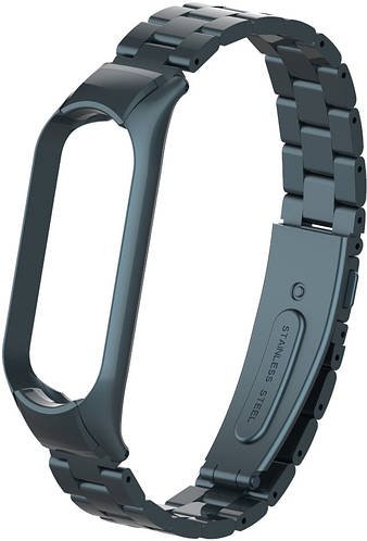 Металевий браслет Shark для Mi Band 6 Graphite