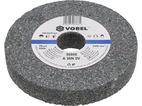Точильний Круг Ø 150 х 12,7 х 17 мм Р60 VOREL (08865)