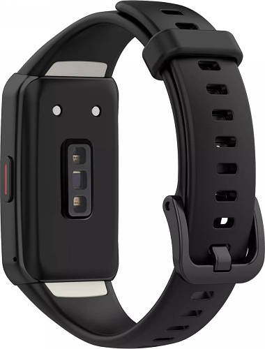 Ремінець Jsota для Huawei Band 6 (Силіконовий) Black