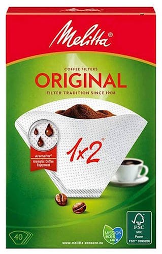 Фільтри Melitta Original 1x2 білі