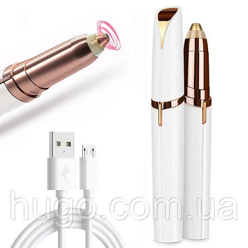 Жіночий епілятор для обличчя Flawless, від USB, Білий / Портативний депілятор для обличчя