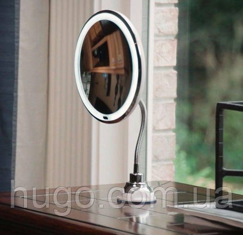 Косметичне дзеркало для макіяжу, з LED підсвічуванням ULTRA FLEXIBLE MIRROR / Дзеркало з 10x збільшенням