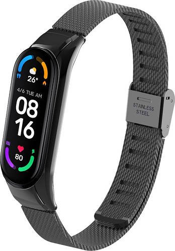 Ремінець металевий Rapid для Mi Band 6 Black