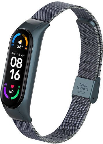 Ремінець металевий Rapid для Mi Band 6 Graphite