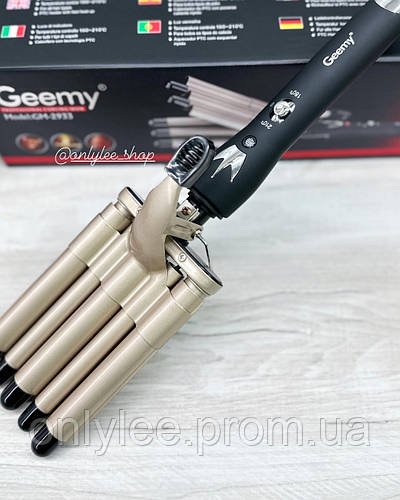 Плойка для завивання волосся п'ять хвиль щипці Geemy GM-2933