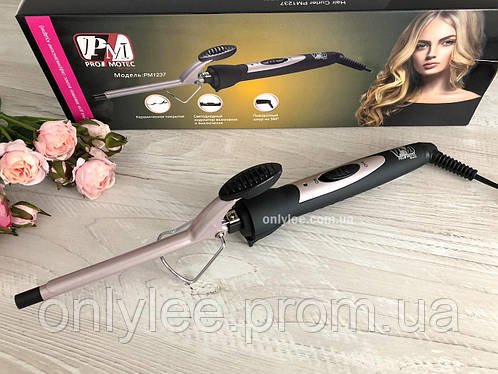 Тонка плойка для афрокучерів із затискачем Promotec PM-1237